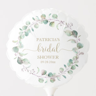 Eucalyptus Wreath Greenery Bridal Shower Balloon