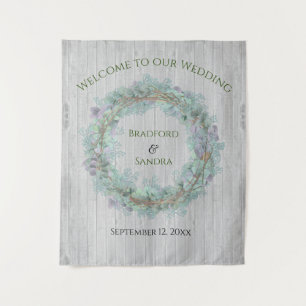 Eucalyptus Wreath Greenery Wedding Favors  Matchbo Tapestry
