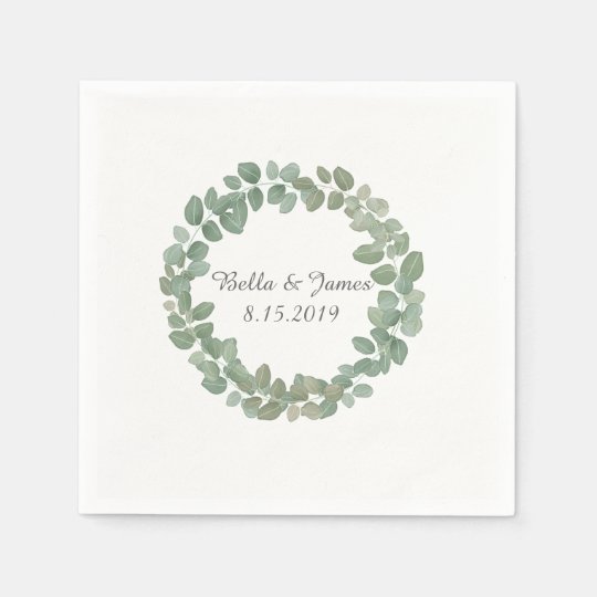 Eucalyptus Wreath Paper Napkins