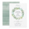 Eucalyptus Wreath Wedding Invitation