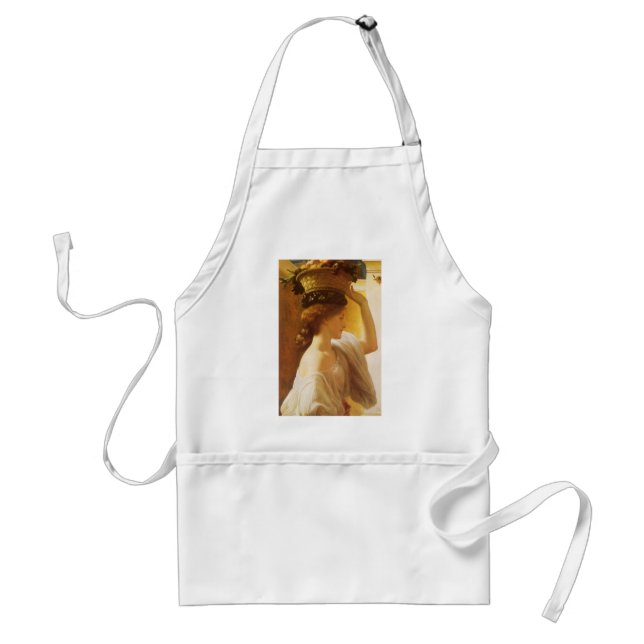 Eucharis - Girl With a Basket of Fruit by Leighton Adult Apron (Front)