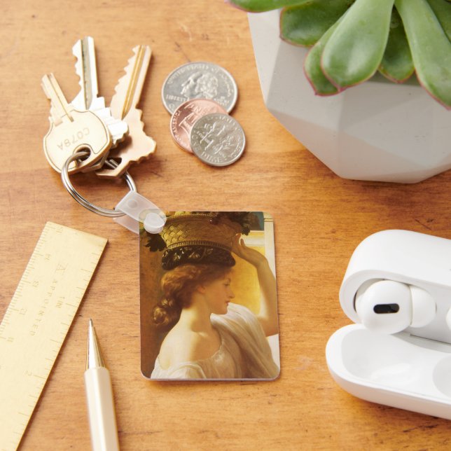 Eucharis - Girl With a Basket of Fruit by Leighton Keychain (Desk)