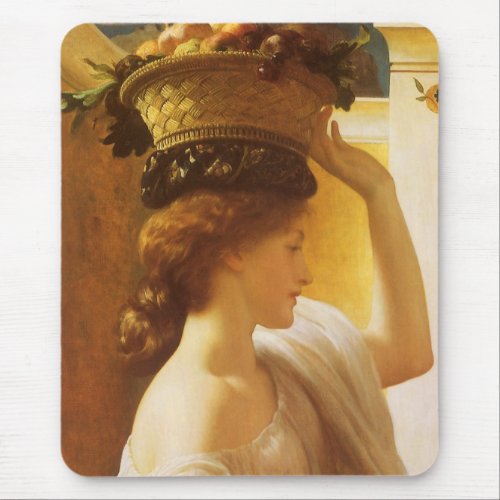 Eucharis _ Girl With a Basket of Fruit by Leighton Mouse Pad