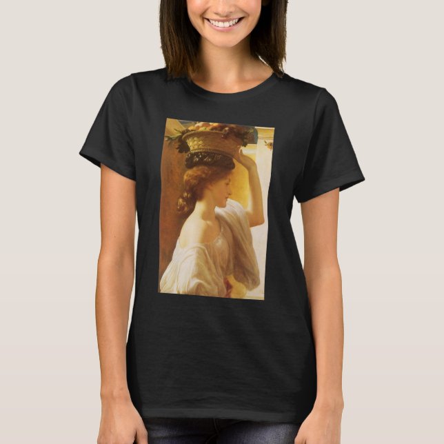 Eucharis - Girl With a Basket of Fruit by Leighton T-Shirt (Front)