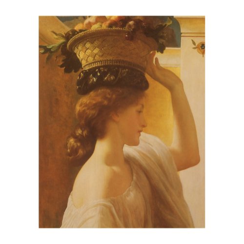 Eucharis _ Girl With a Basket of Fruit by Leighton Wood Wall Art