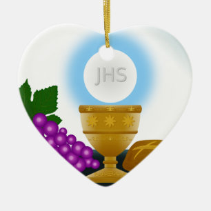 eucharist ceramic ornament