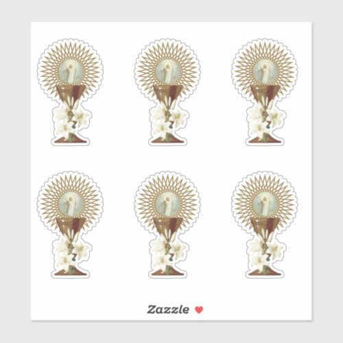 Eucharist Chalice Host with Resurrection Sticker