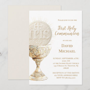 Eucharist design First Holy Communion Invitation