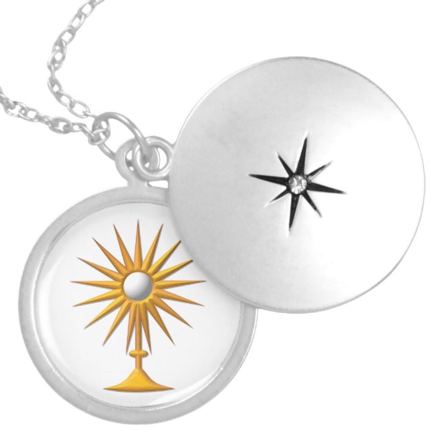 Eucharist in Monstrance Necklace (Front)