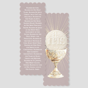Eucharistic adoration catholic prayer bookmarks