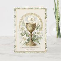 Eucharistic Easter Lilies Catholic Priest