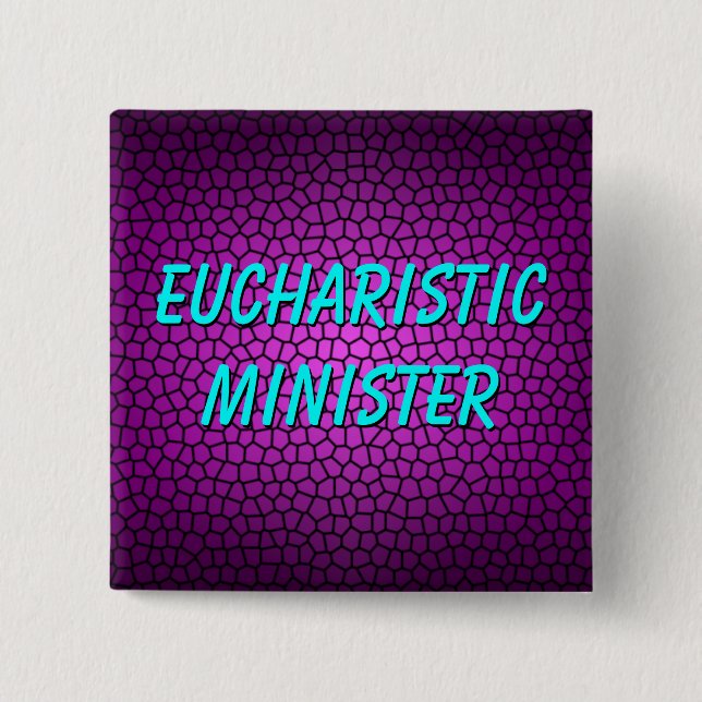 EUCHARISTIC MINISTER PINBACK BUTTON (Front)