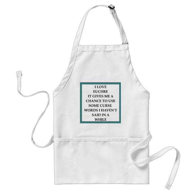 EUCHRE ADULT APRON (Front)