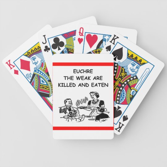 EUCHRE BICYCLE PLAYING CARDS