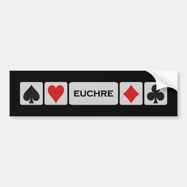 Euchre bumbersticker bumper sticker (Front)