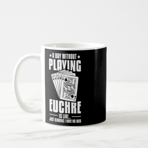 Euchre Card Game Rules Player Deck Table Strategy  Coffee Mug