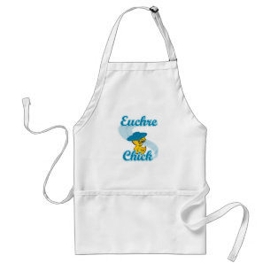 Euchre Chick #3 Adult Apron