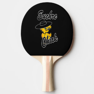 Euchre Chick #4 Ping-Pong Paddle