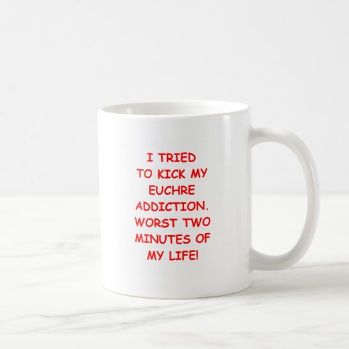 euchre coffee mug