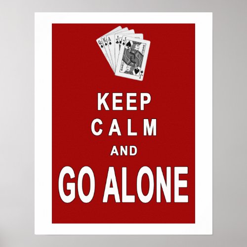 Euchre Keep Calm Poster