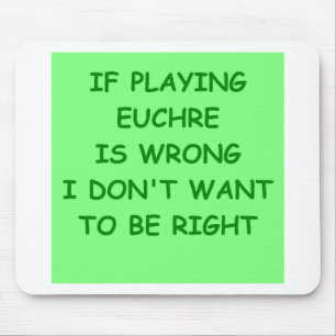 euchre mouse pad