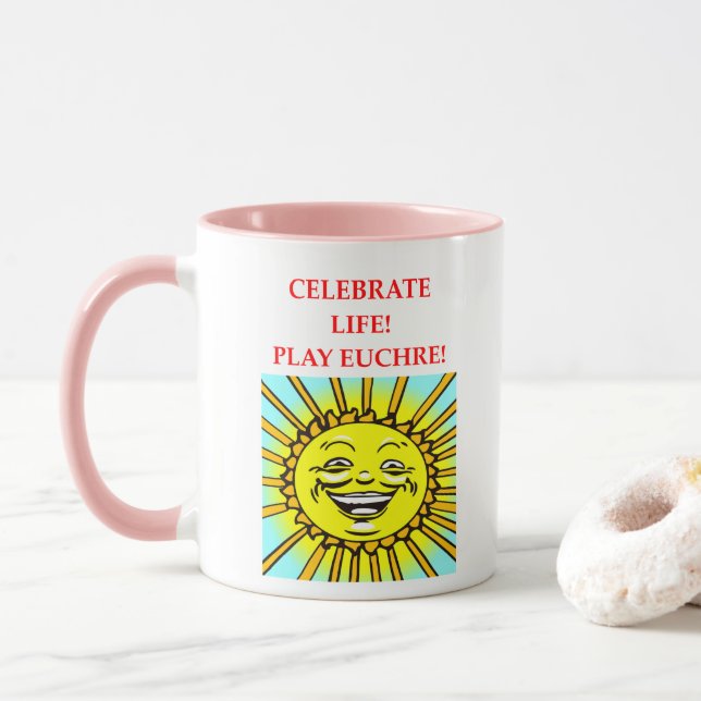 EUCHRE MUG (With Donut)