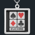 Euchre necklace<br><div class="desc">For a Euchre player. See my store for more Euchre and other card games items!</div>
