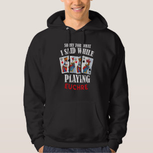 Euchre Player - Funny Euchre Card Game Design Hoodie