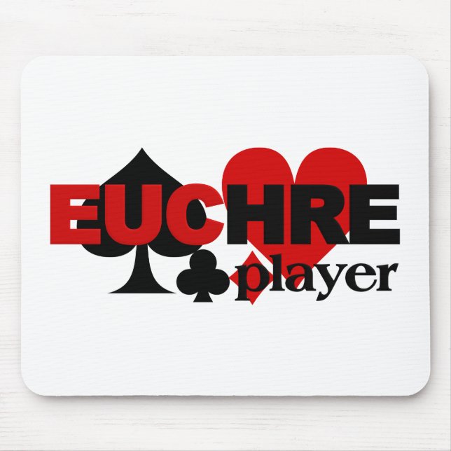 Euchre Player mousepad (Front)