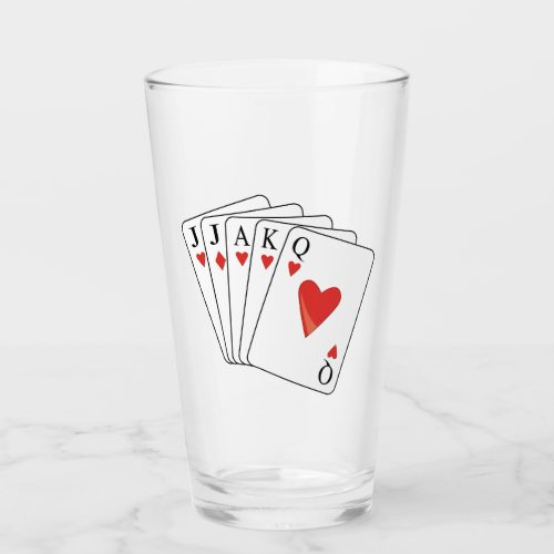 Euchre Playing Cards Glass