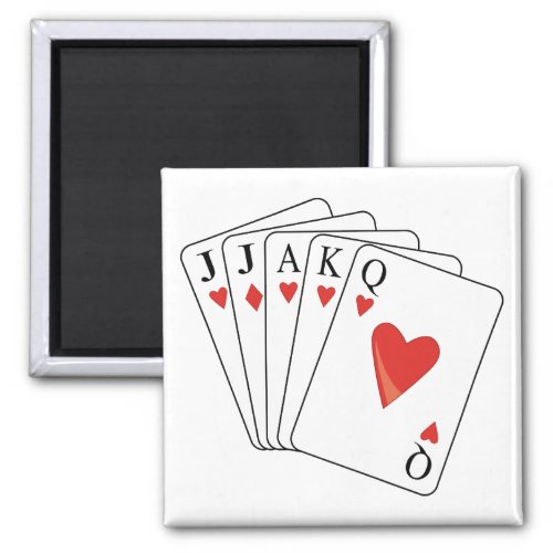Euchre Playing Cards Magnet