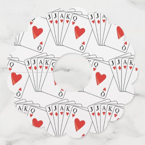 Euchre Playing Cards Wine Glass Tag