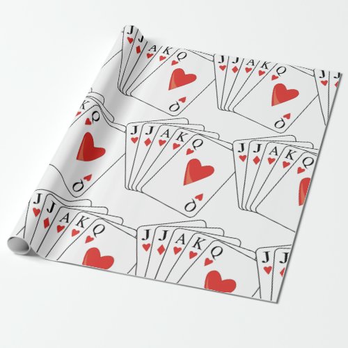 Euchre Playing Cards Wrapping Paper