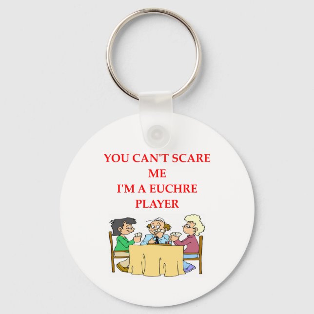 EUCHRE.png Keychain (Front)