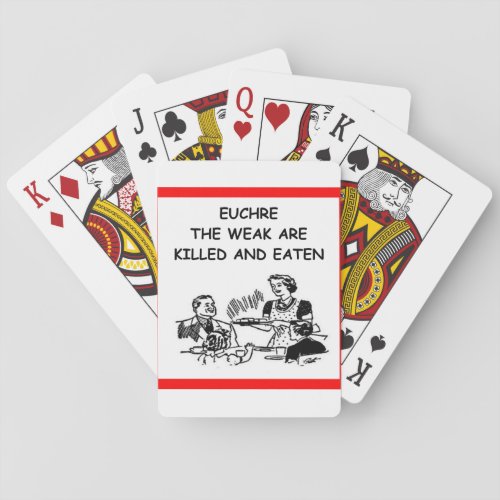 EUCHRE POKER CARDS