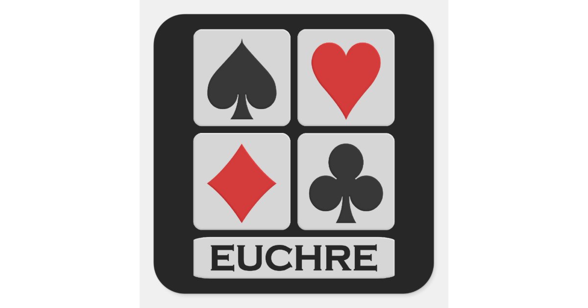 Euchre stickers | Zazzle