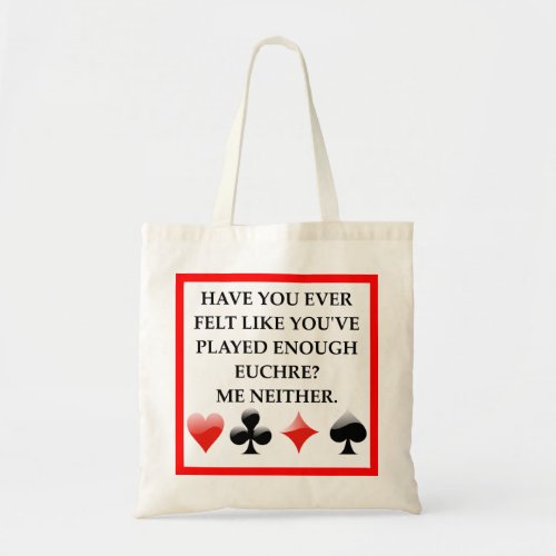 EUCHRE TOTE BAG