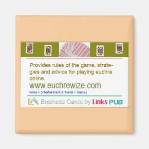 euchrewize business card magnet