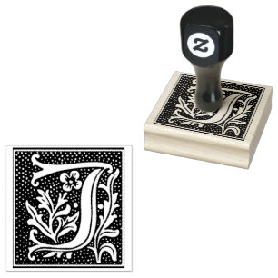 Euclid Capital Letter J Rubber Stamp