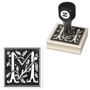 Euclid Capital Letter M Rubber Stamp