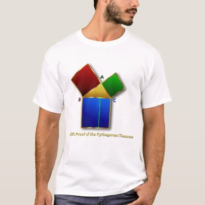 Euclid's Proof of the Pythagorean Theorem. T-Shirt