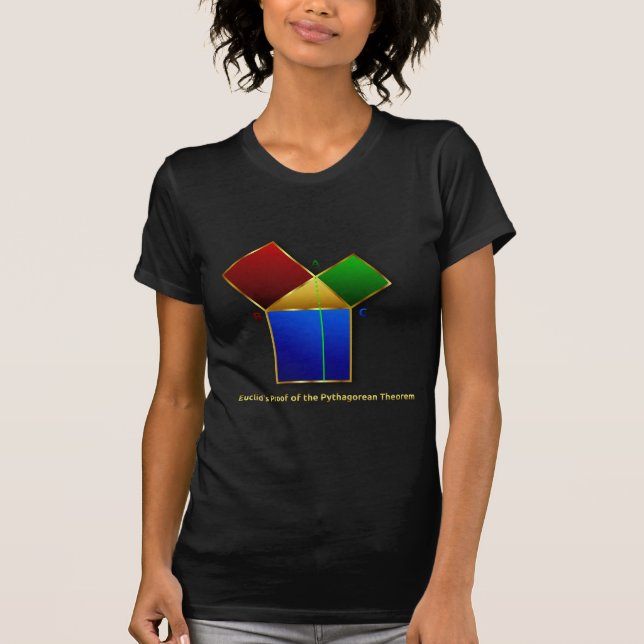 Euclid's Proof of the Pythagorean Theorem. T-Shirt (Front)
