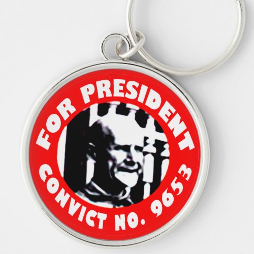 Eugen Debs For President campaign button Keychain