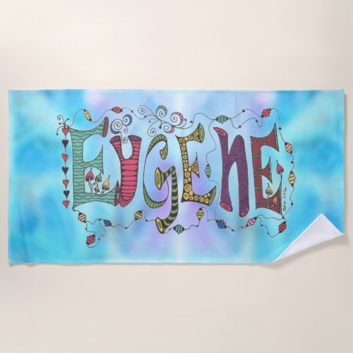 Eugene Beach Towel _ Blue