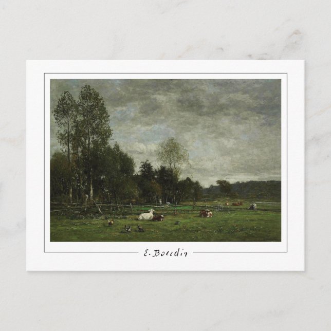 Eugène Boudin #27-2 - Fine Art Postcard (Front)