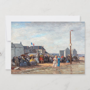 Eugene Boudin - Bathing Time at Trouville Invitation