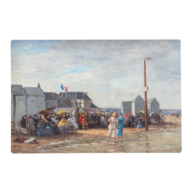 Eugene Boudin - Bathing Time at Trouville Placemat (Front)