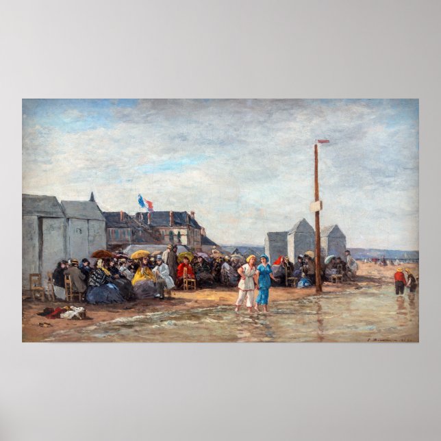 Eugene Boudin - Bathing Time at Trouville Poster (Front)