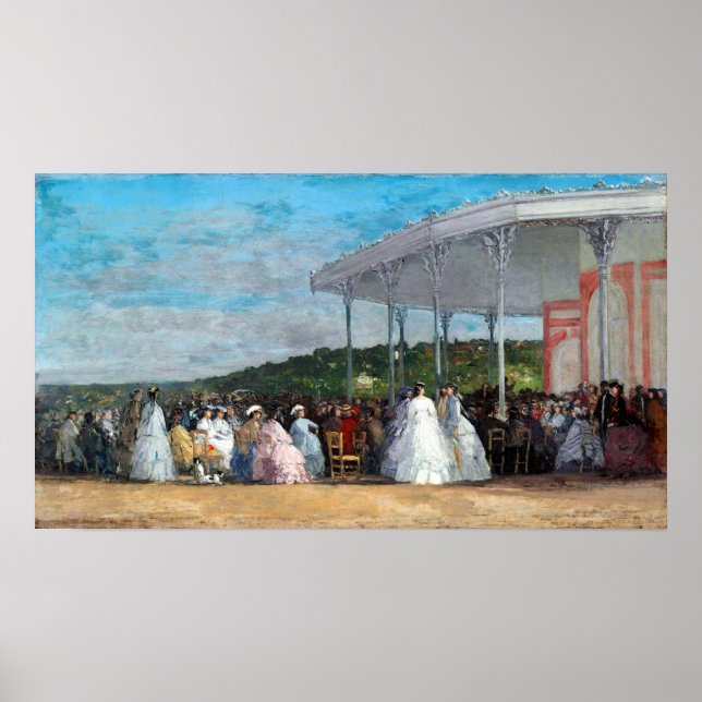 Eugène Boudin Concert at the Casino of Deauville Poster (Front)