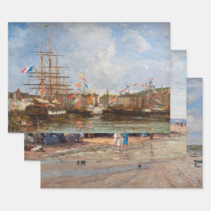 Eugene Boudin - Masterpieces Selection Wrapping Paper Sheets